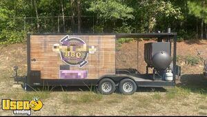 Self-Sufficient Barbecue Concession Trailer with Porch / Mobile BBQ Rig