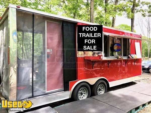 2018 - 7.5' x 25' BBQ Concession Trailer with Porch