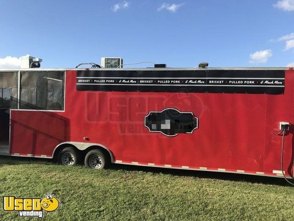2016 - 8.5' x 30' BBQ Concession Trailer with Porch