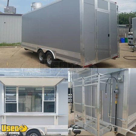 2019 - 8.2' x 20' Mobile Kitchen Food Concession Trailer