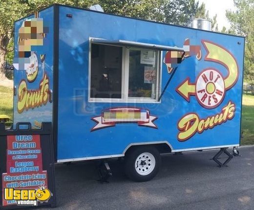 12' Fully Equipped Donut Concession Trailer / Turnkey Mini Donut Business