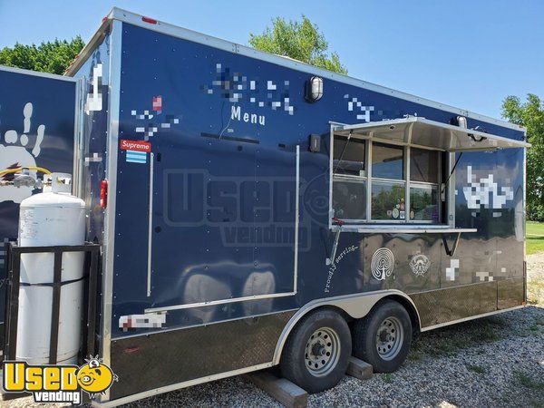 2015 - 8' x 18' Freedom Food Concession Trailer with a Commercial Kitchen