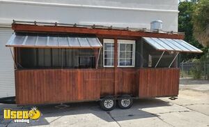 DBPR Licensed Custom-Built 2021 24' Wooden Food Vending Concession Trailer