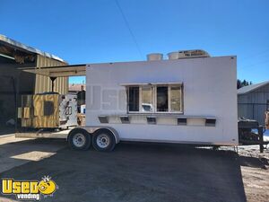 Used 2006 - 7' x 16' Barbecue Kitchen Concession Trailer with Porch