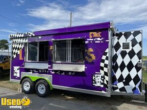 2022 8' x 16' Mobile Kitchen Super Clean Turnkey Commercial Food Concession Trailer