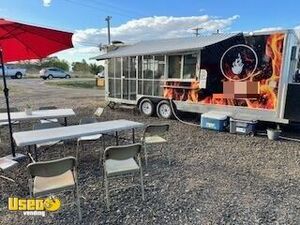 Loaded 2023 8' x 22 Barbecue Kitchen Food Concession Trailer with Enclosed Porch