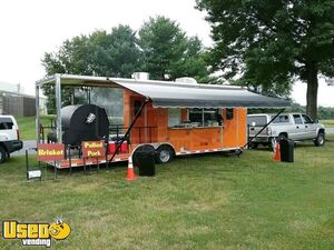 2017 Cynergy 8.5' x 30' Barbecue Food Trailer/Used BBQ Rig