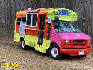 Eye-Catching Turnkey 1999 GMC 3500 17' Ice Cream and Shaved Ice Truck