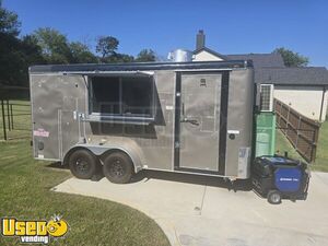 Fully Equipped 2024 16' Food Concession Trailer Mobile Kitchen with Fire Suppression