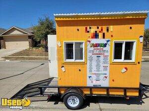 Slightly Used - 2018 4.5' x 7' Compact Shaved Ice - Snowball Concessions Trailer