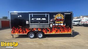 2025 8' x 20' Kitchen Food Concession Trailer with Pro Fire System