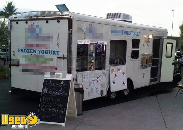 8' x 21' Self-Serve Frozen Yogurt Concession Trailer