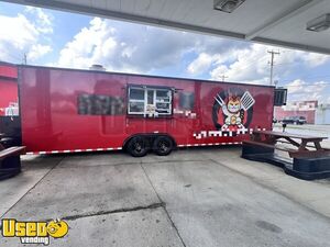 2025 8.5' x 30' Kitchen Food Concession Trailer with Fire Suppression System