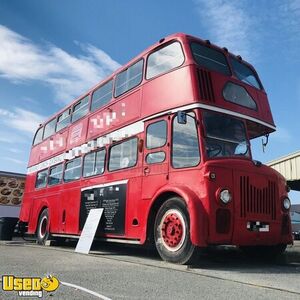 Vintage 1958 Leland Titan 26' Double Decker British Bus Food Truck