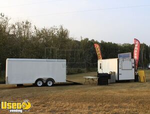 2017 Lark 7' x 14' Street Food Concession Trailer + Storage Trailer