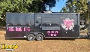 2024 8.5 x 24 Quality Barbecue Food Concession Trailer with Enclosed Porch