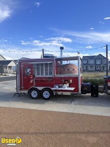 2023 6' x 14'  Wood-Fired Pizza Oven Trailer Mobile Food Unit w/ Porch