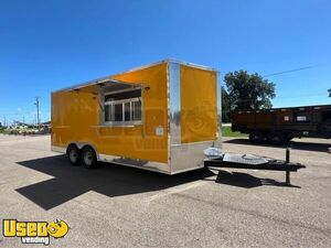 NEW Empty 2022 8.5' x 18' Food Concession Trailer Unused Mobile Vending Trailer