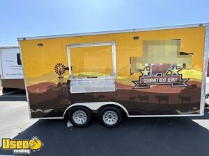 Like New 2019 - 8.5' x 16' Freedom Food Concession Trailer