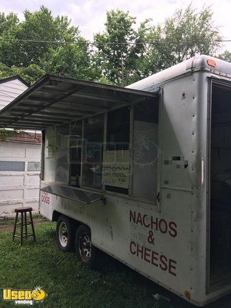 2004 - 10' x 16' Wells Cargo Food Concession Trailer Working Condition