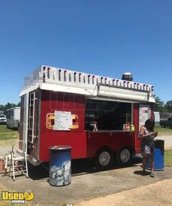 Inspected Pizza Street Food Vending Trailer / Used Mobile Concession Unit