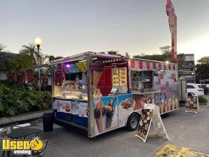 2020 - 24' Soft Serve Ice Cream, Waffle and Crepes Concession Trailer