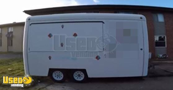 7' x 14' Shaved Ice Concession Trailer