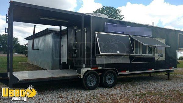 8.6' x 38' Food Concession Trailer with Porch