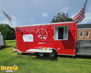 Clean - 2023 8.5' x 16' Barbecue Food Trailer | Food Concession Trailer