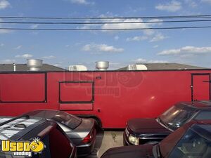2021 32' Custom BBQ Food Concession Trailer w/ Full Kitchen Old Hickory Smoker & Bathroom