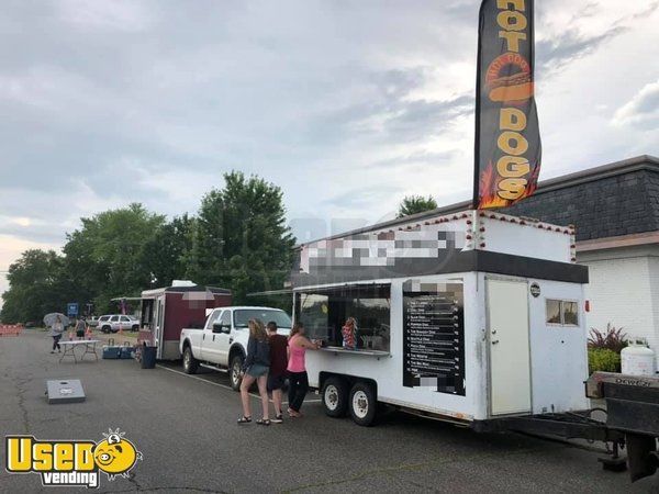 8' x 16' Wells Cargo Used Food Concession Trailer