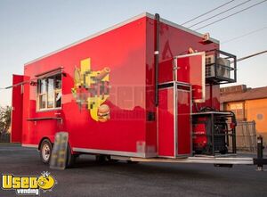 Well Equipped - 2024 8' x 18' Kitchen Food Concession Trailer with Fire Suppression