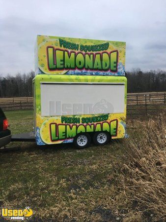 Unused 7' x 10' Lemonade Concession Trailer / Remodeled Mobile Beverage Unit