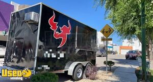 Used 7.5' x 14.5' 2019 Mobile Kitchen / Ready to Operate Food Concession Trailer