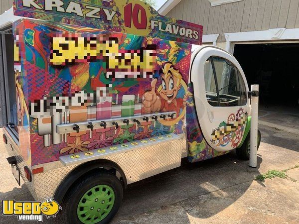 Unique 2000 GEM Electric SnowBall Mini Truck / Used Cute Shaved Ice Mini Truck