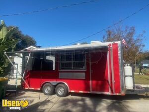 2016 - 8' x 16' Kitchen Barbecue Food Concession Trailer w/ Screened Porch