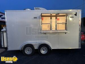 2024 7' x 14' Quality Cargo Kitchen Food Concession Trailer with Fire Suppression System