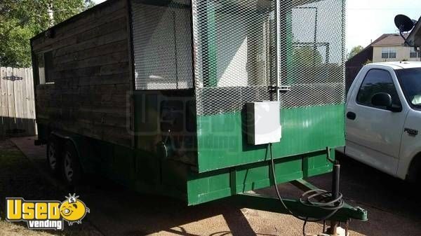 7' x 22' BBQ Concession Trailer with Porch