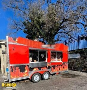 Like New 2022 - 8' x 18'' Kitchen Food Concession Trailer