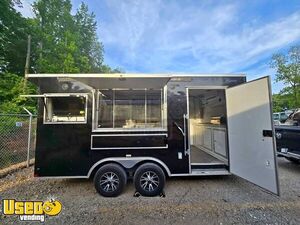 Like New - 2024 8' x 16' Kitchen Food Trailer with Fire Suppression System