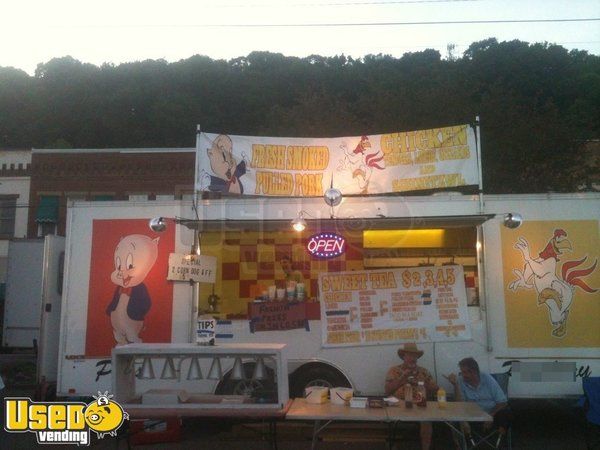 24' V-Nose Food Concession Trailer Sale