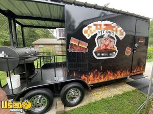 Brand NEW 2021 - 6.8' x 18' Barbecue Concession Trailer with 6' Porch