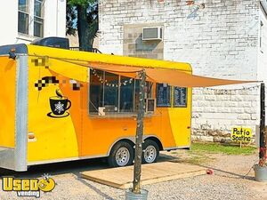 CUTE & Loaded 2007 Cargo Craft Expedition 8.5' x 16' Coffee and Shaved Ice Concession Trailer