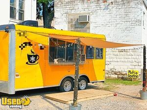 CUTE & Loaded 2007 Cargo Craft Expedition 8.5' x 16' Coffee and Shaved Ice Concession Trailer