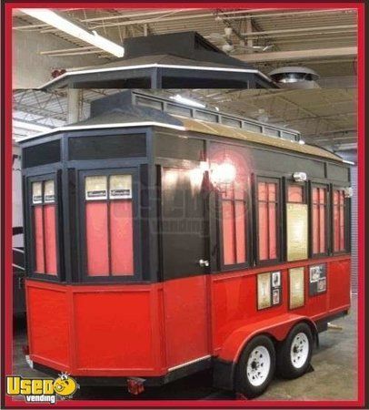 2007 - 8 x 17 Trolley Style Concession Trailer