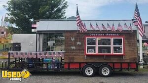 Used Barbecue Concession Trailer / Mobile BBQ Unit with Smoker and Porch