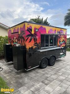 2022 8' x 14' Kitchen Food Concession Trailer with Pro Fire System