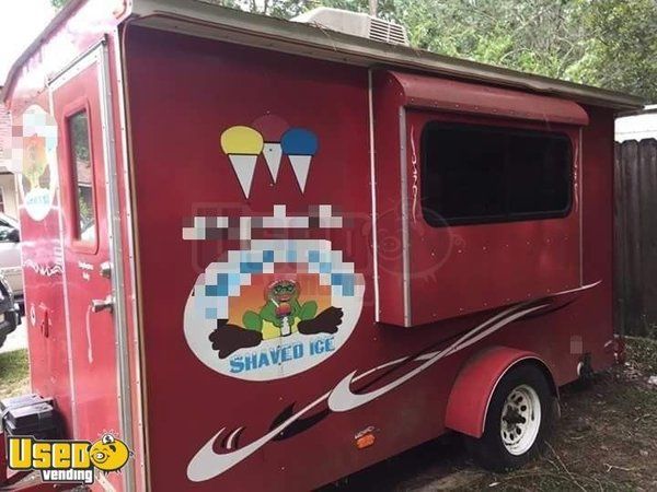 6' x 12' Sno-Pro Shaved Ice Concession Trailer