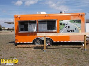 2015 - 8' x 20' Mobile Kitchen Grill Food Concession Trailer
