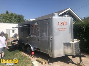 2020 7.6' x 16' Lightly Used Commercial Mobile Kitchen Food Concession Trailer